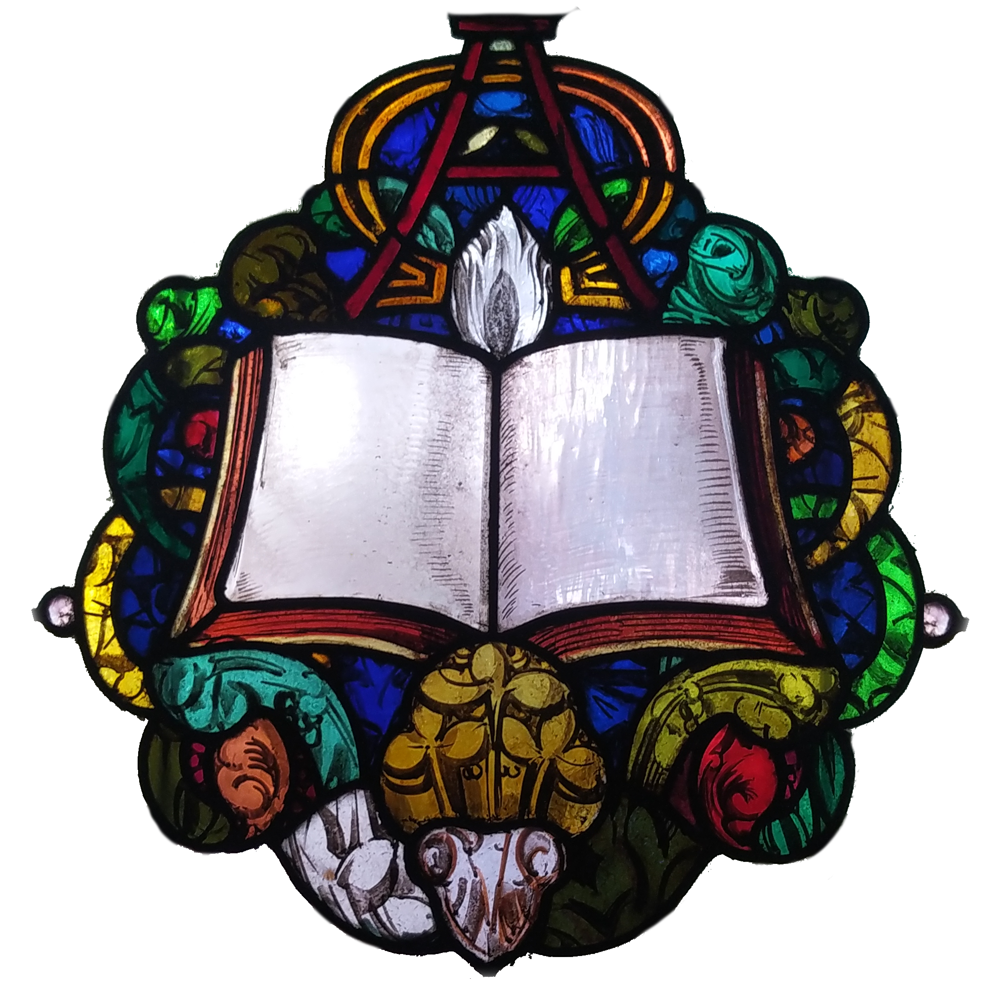 Vitrail Bible Alpha et Oméga